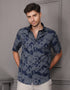 GAVYN R/FIT SHORT SLEEVE SHIRT (NAVY BLUE)